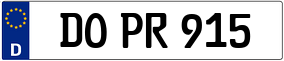 Trailer License Plate